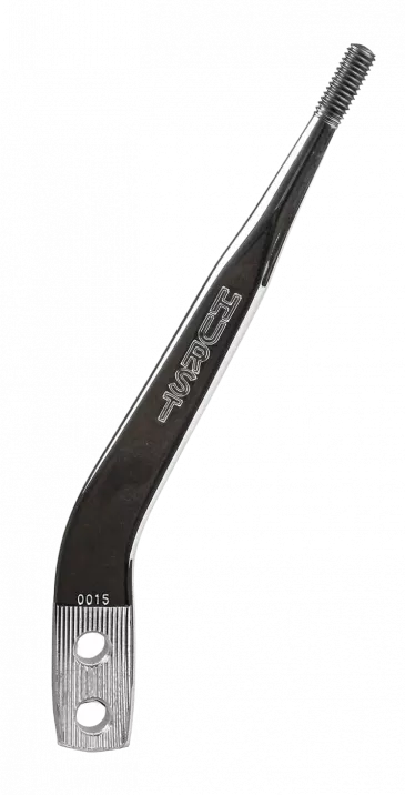 Shift Lever, Hurst, Chrome, 10.32" Back, 15.5' Tall, 3/8"-16 Thread